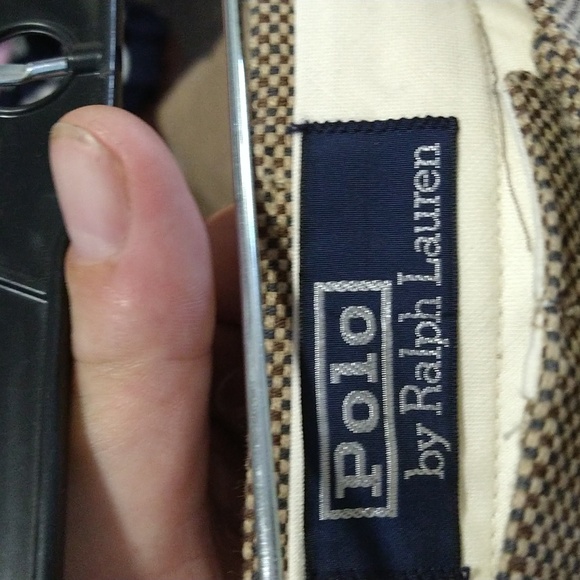 Polo by Ralph Lauren size 38x32 dress checkered slacks very nice - Picture 5 of 5